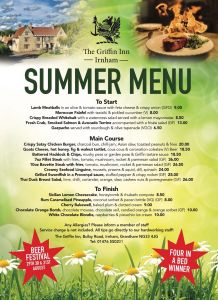 Griffin summer menu