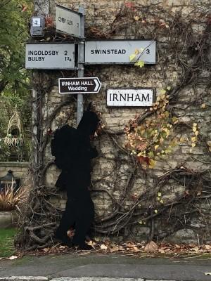 Soldier silhouette Irnham crossroads