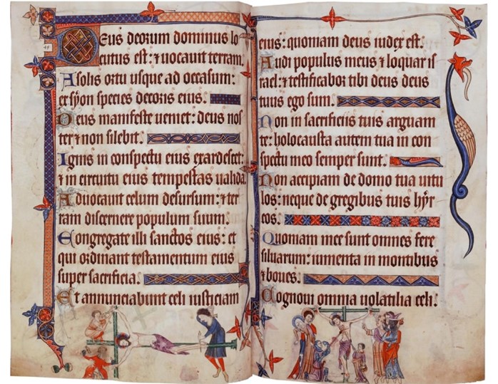 Pge from Luttrell Psalter